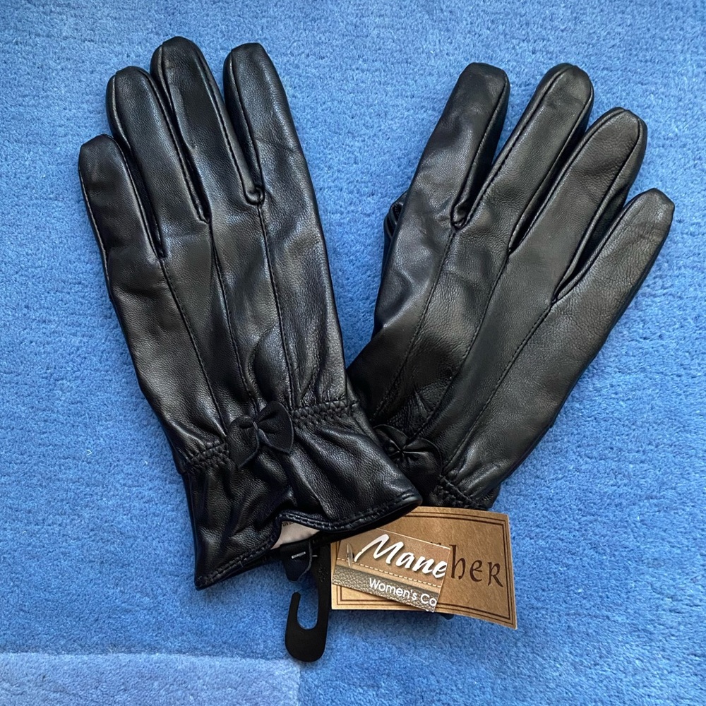 Wool lined Leather Gloves